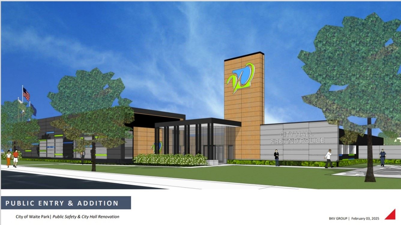 Concept drawing of the Public Entry and Addition